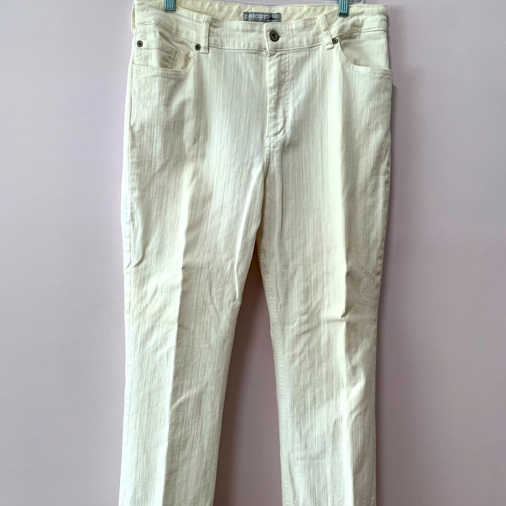 Off-white jeans for summer